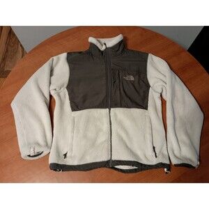 The North Face Women's Small Zip Up Sweater White Sherpa Polartec Thermal Pro